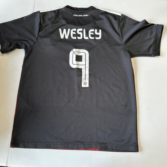 Adidas Bayern Munchen Munich Germany Soccer Jersey Wesley Kid's Size 28 - Picture 3 of 5